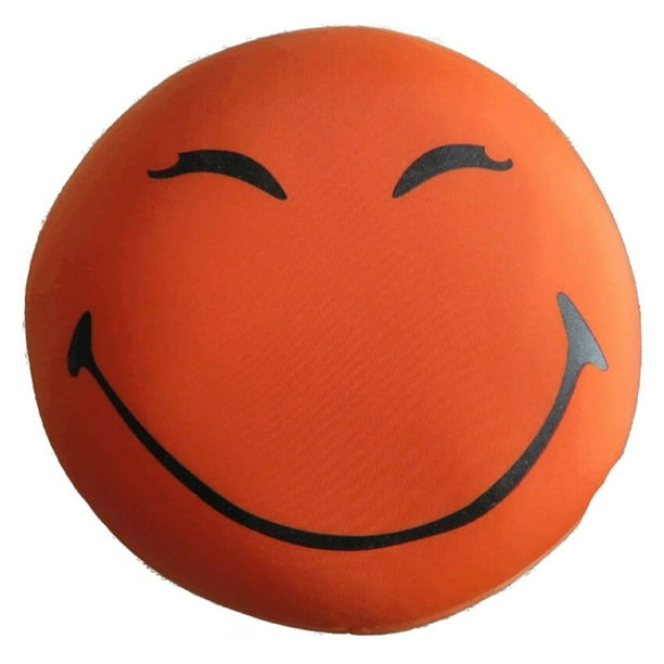 Orange 13 x 13 x 6 Tache Home Fashion Crazy Face Decorative Round Squishy Soft Microbead Emoji Smiley Toss Throw Pillow Orange 13 x 13 x 6 Tache Home Fashion Crazy Face Decorative Round Squishy Soft Microbead Emoji Smiley Toss Throw Pillow